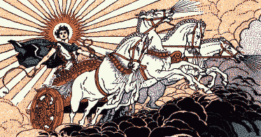 Helios the sun in his chariot